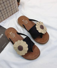 Green Floral Thong Sandals LT210723