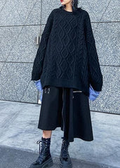 Handmade black cotton quilting clothes asymmetric cotton robes zippered skirts AT-JPTS191211