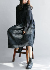 Handmade lapel hollow out clothes Fashion Ideas black top LTP201026