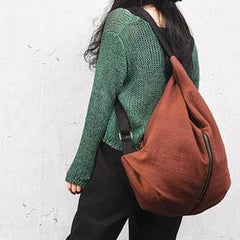 Literary Various Back Style Red Shoulder Bag Simple Backpack BGS200801