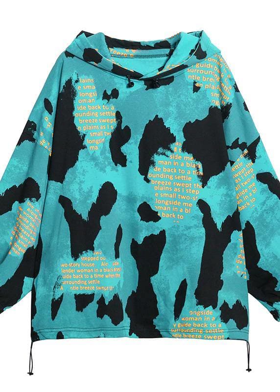 Loose black Letter tops women hooded short fall blouses AT-LTP201014