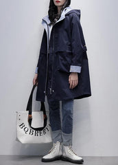 Loose navy Plus Size outfit pattern hooded Letter outwears TCT201207