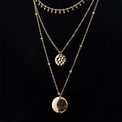 Multilayer Necklaces Charm Jewelry Golden Color Fashion YBS0424 Touchy Style