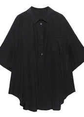 Natural white cotton clothes For Women wild short summer shirts AT-HTP200617