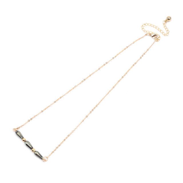 Necklaces Charm Jewelry BS0331 Geometric Crystal Adjustable Chain Touchy Style