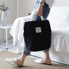 Oversized Beautiful Casual Patchwork Large black Canvas Shoulder Bag BGS200801