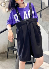 Popular overalls women summer loose large size casual shorts AT-SPTS200623