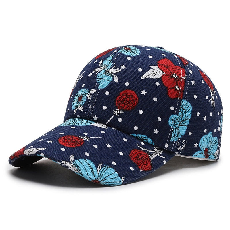 Cartoon Print Baseball Caps dylinoshop