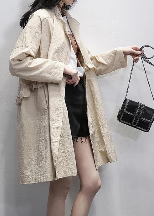 Women nude Plus Size clothes Tutorials Notched Ruffles coat TCT201207