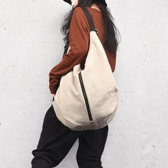 Women's cloth bag, multiple backs, shoulder bag, simple backpack, beige variety bag BGS200801