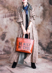 boutique plus size long coat fall woolen outwear khaki plaid Cinched wool coat for woman TCT190910