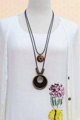6 Pointed Star with Tree Of Life Wooden Necklace dylinoshop
