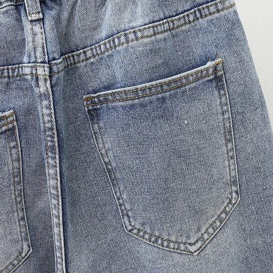 Oversized Distressed Boyfriend Jeans Buddha Trends