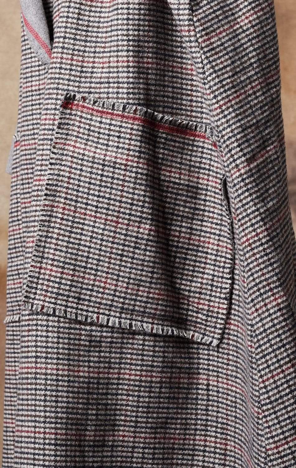 Vintage Chic Plaid Wool Coat Buddha Trends