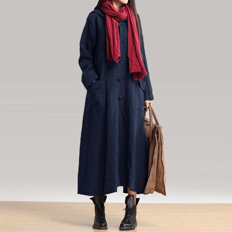 Plus Size Hooded Jacket Buddha Trends