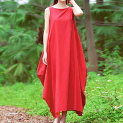 Loose Sleeveless Maxi Dress Buddha Trends