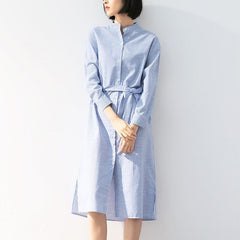 Loose Windbreaker Collar Shirt Dress Buddha Trends