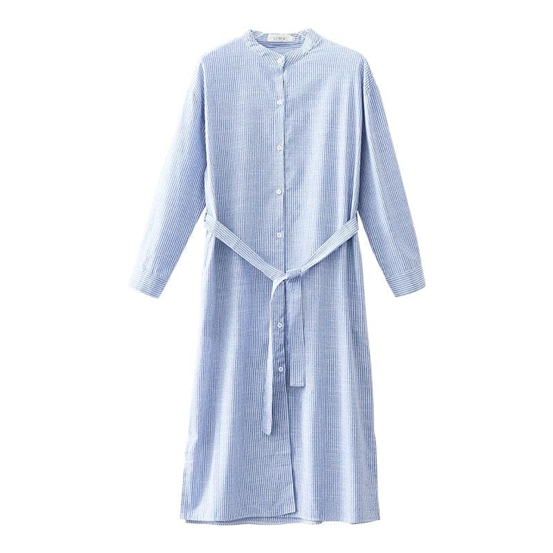 Loose Windbreaker Collar Shirt Dress Buddha Trends