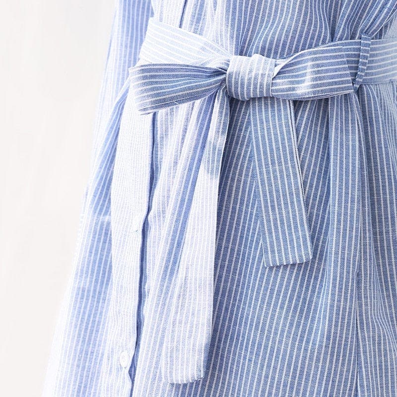 Loose Windbreaker Collar Shirt Dress Buddha Trends