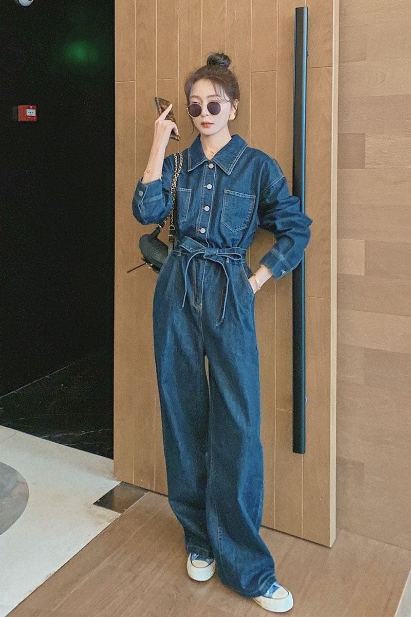 One Piece Denim Bodysuit Buddha Trends