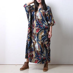 Abstract Art Inspired Midi Dress dylinoshop