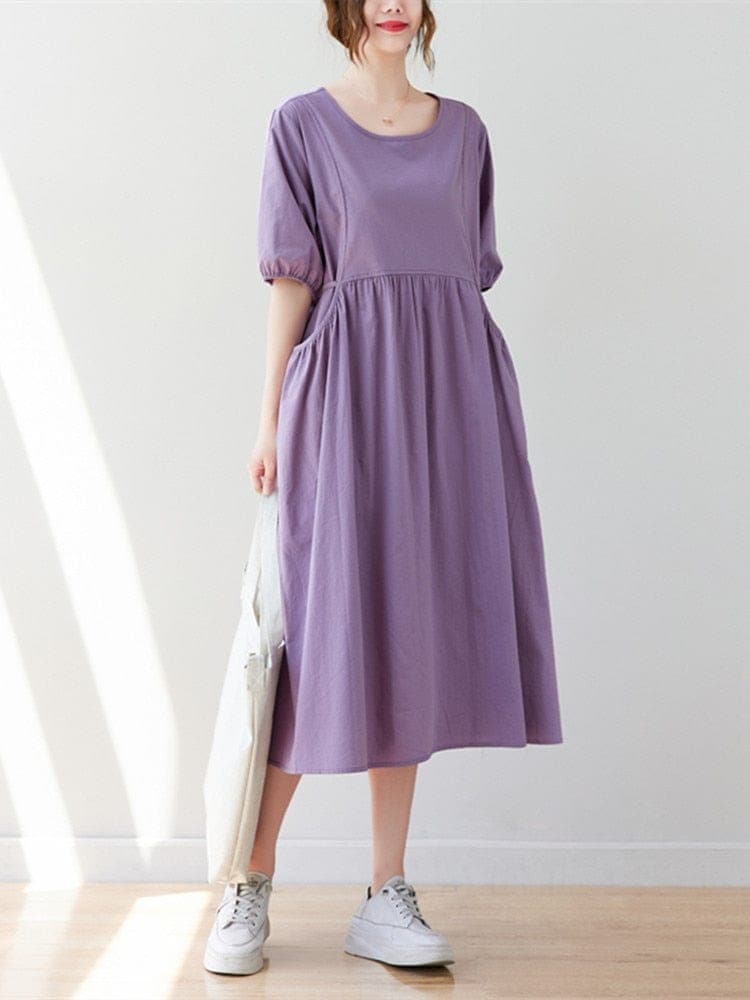 Aiko Casual A-Line Dress dylinoshop