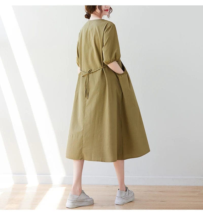 Aiko Casual A-Line Dress dylinoshop