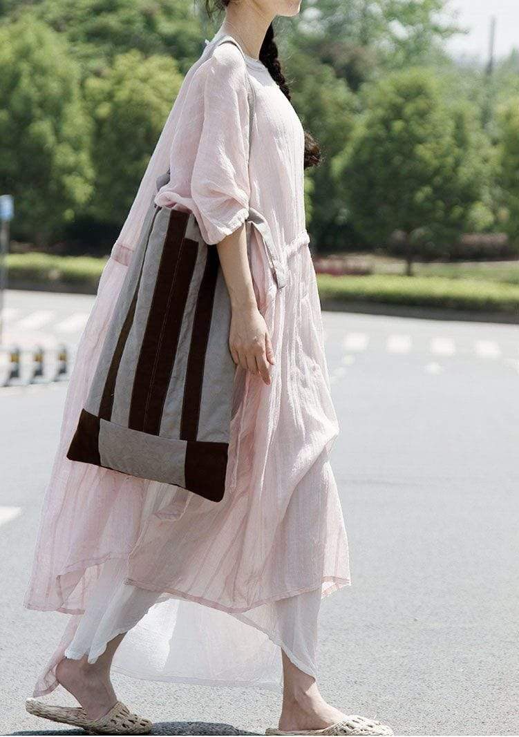 Vintage Striped Loose Dress Cover Up | Lotus Buddha Trends