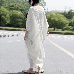 Vintage Striped Loose Dress Cover Up | Lotus Buddha Trends