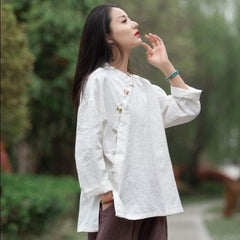 Mandarin Linen Shirt | Zen Buddha Trends