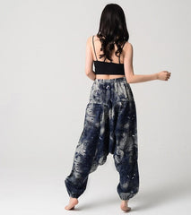 Gradient Color Oversized Harem Pants dylinoshop