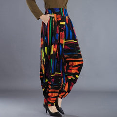 Abstract Art Colorful Harem Pants dylinoshop