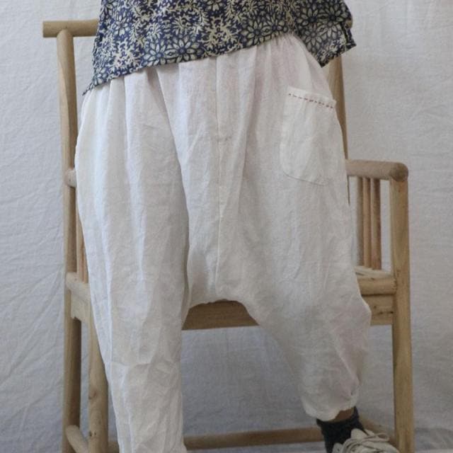 Cotton Linen Loose Harem Pants | Hippie dylinoshop