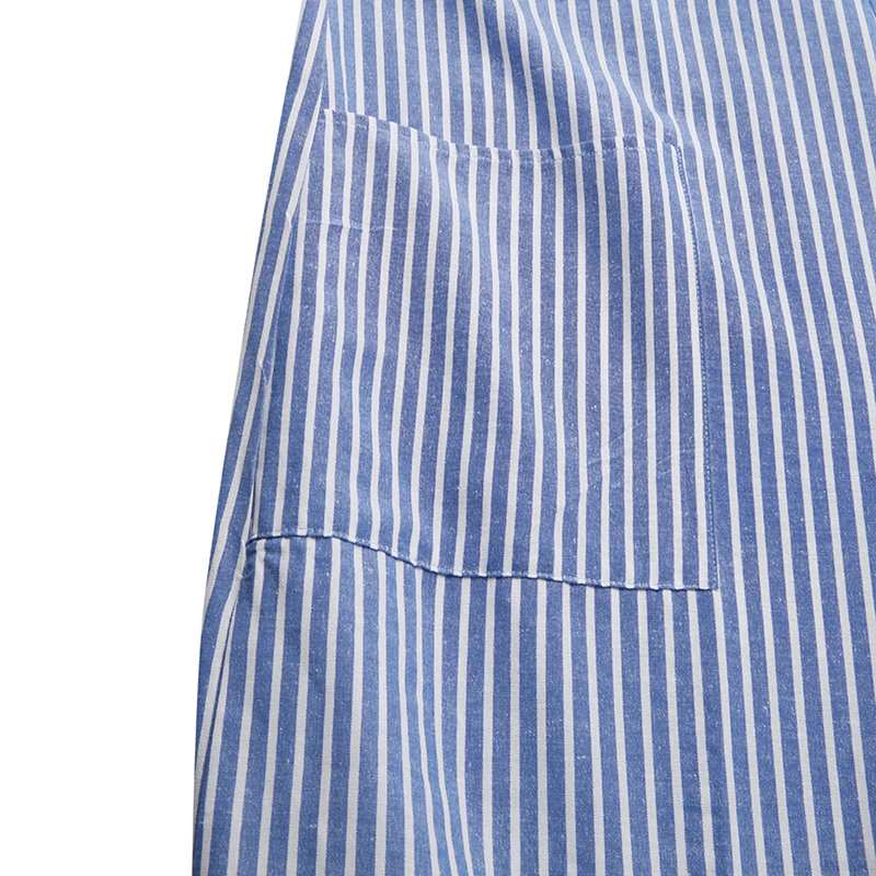 Loose Vertical Striped Palazzo Overalls Buddha Trends