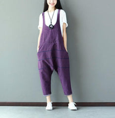 Low Crotch Loose Denim Overall Buddha Trends