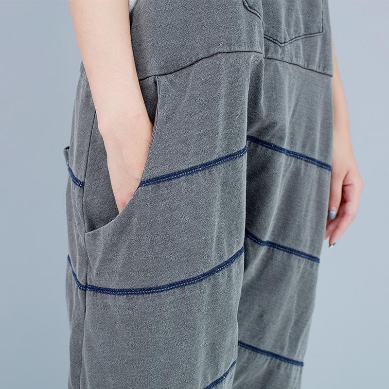 Low Crotch Loose Denim Overall Buddha Trends