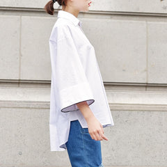 Low High Loose Cotton Shirt Buddha Trends