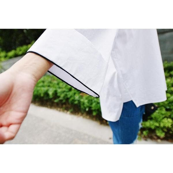 Low High Loose Cotton Shirt Buddha Trends
