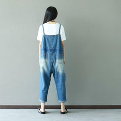 Vintage Loose Denim Overall Buddha Trends