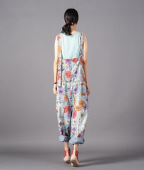 Free People Floral Denim Overall dylinoshop