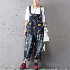 Charlie Brown and Snoopy 90's Denim Overalls dylinoshop