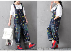 Charlie Brown and Snoopy 90's Denim Overalls dylinoshop