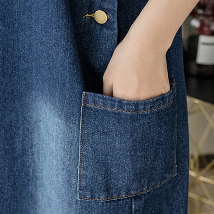 Bethany Vintage Denim Overall Dress dylinoshop