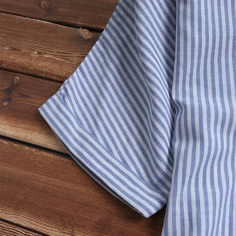 Oversized Plus Size Striped T-Shirt Buddha Trends