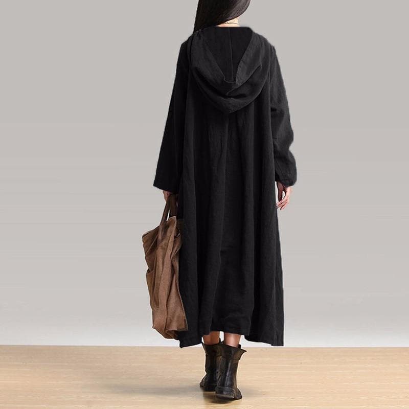 Plus Size Hooded Jacket Buddha Trends