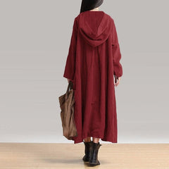 Plus Size Hooded Jacket Buddha Trends
