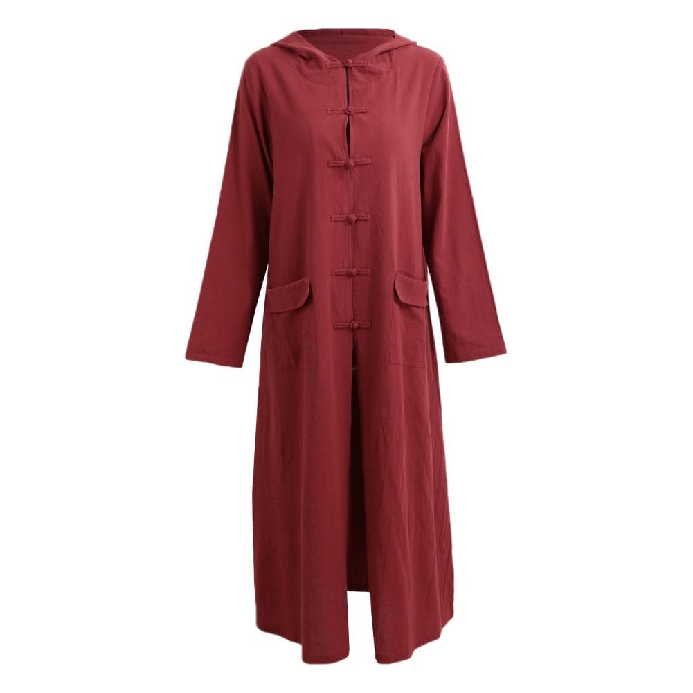 Plus Size Hooded Jacket Buddha Trends