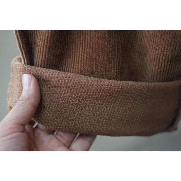 Retro Corduroy Loose Trousers Buddha Trends