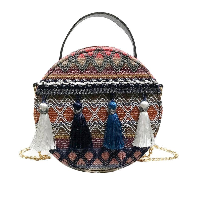 Round Rattan Hippie Bags Buddha Trends