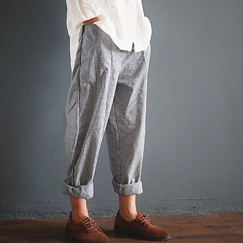 Vintage Striped Trousers | Zen Buddha Trends